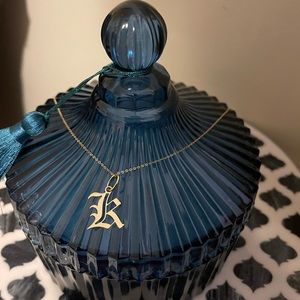 14k “K” Necklace